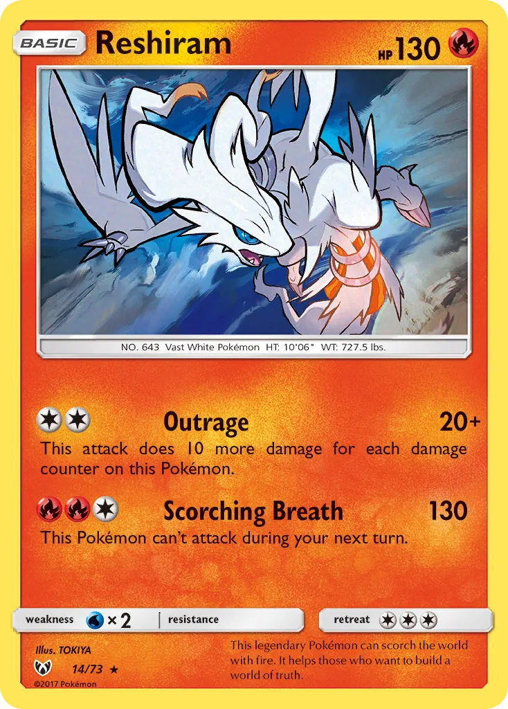 Reshiram, Shining Legends