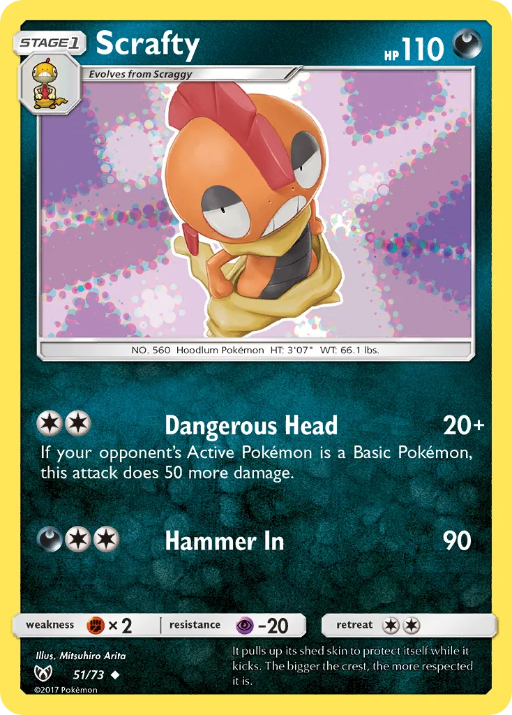 Scrafty, Shining Legends