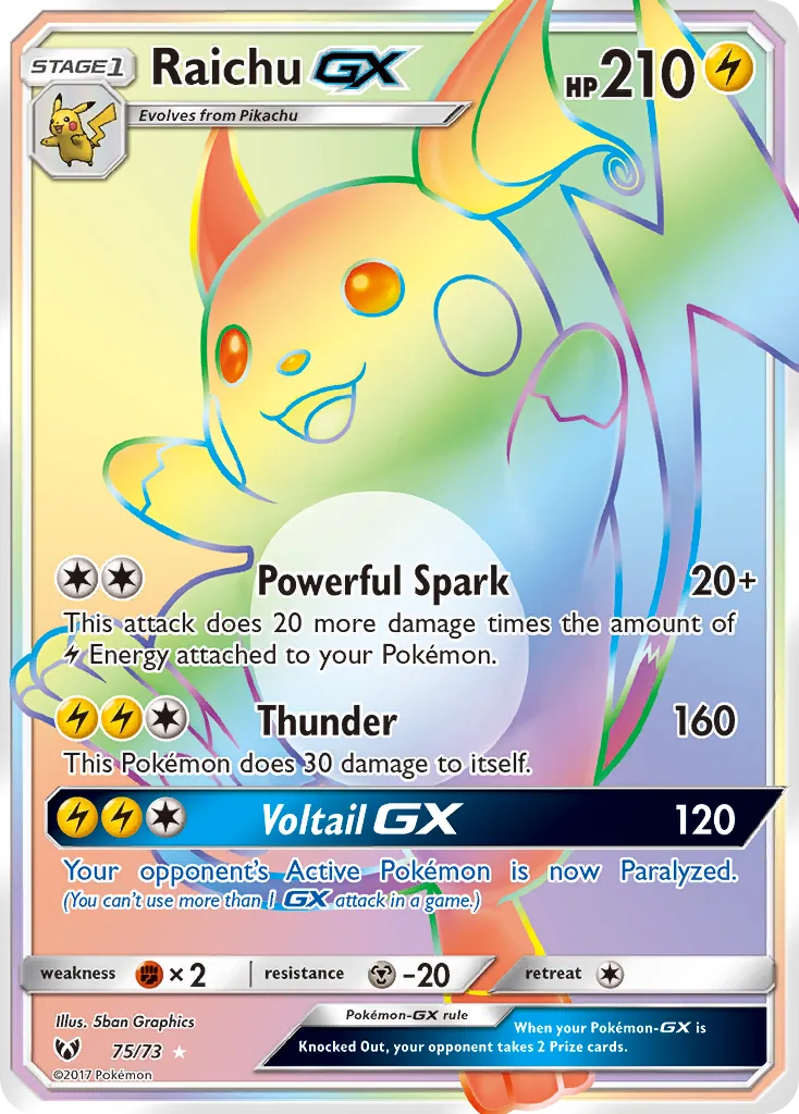 Raichu-GX, Shining Legends