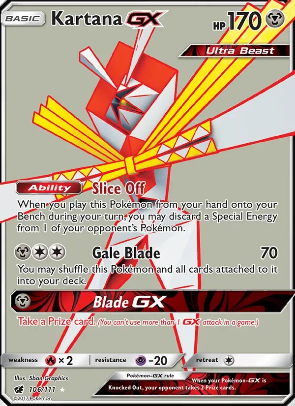 Kartana GX, Crimson Invasion
