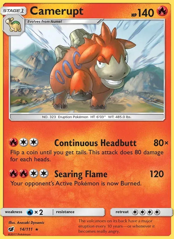 Camerupt, Crimson Invasion