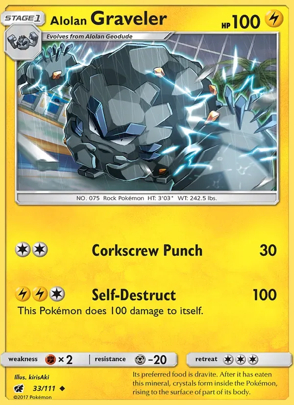 Alolan Graveler, Crimson Invasion