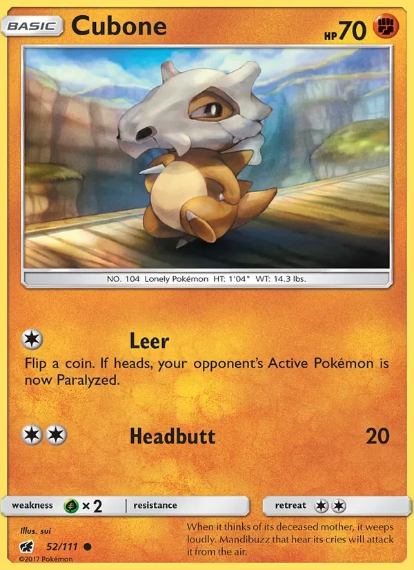 Cubone, Crimson Invasion
