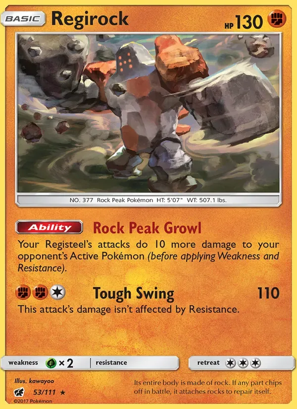 Regirock, Crimson Invasion