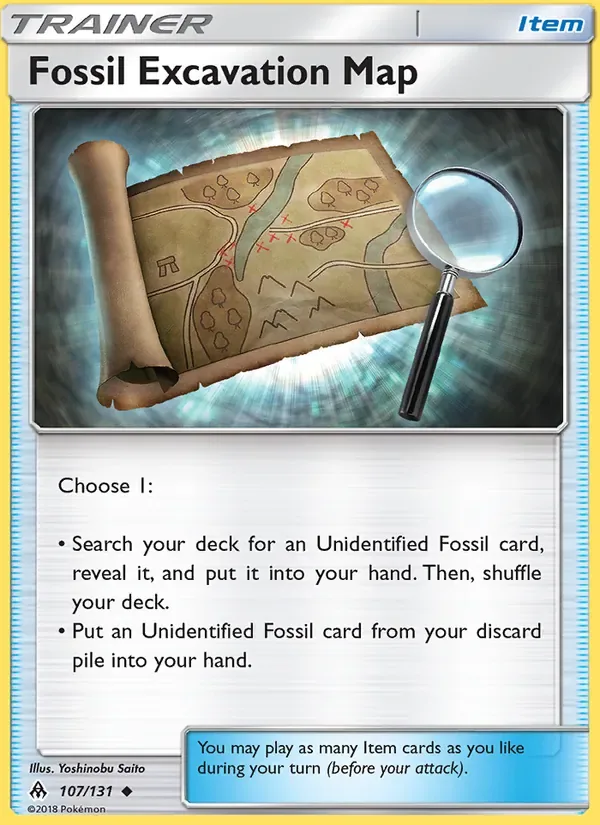 Fossil Excavation Map, Forbidden Light