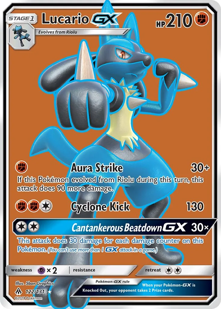 Lucario GX, Forbidden Light