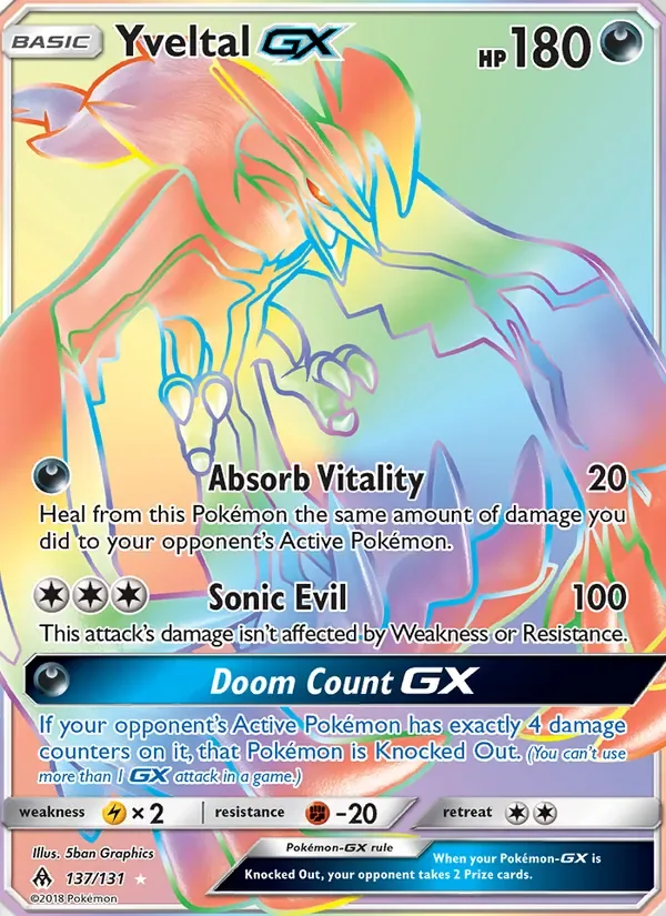 Yveltal GX, Forbidden Light