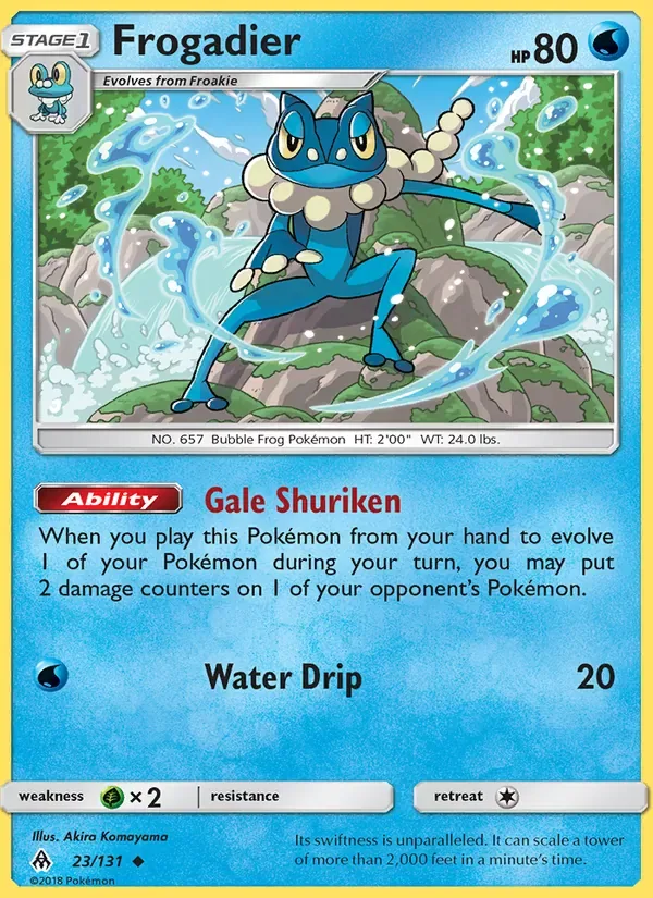 Frogadier, Forbidden Light
