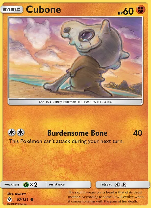 Cubone, Forbidden Light