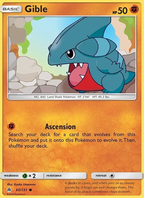 Gible, Forbidden Light
