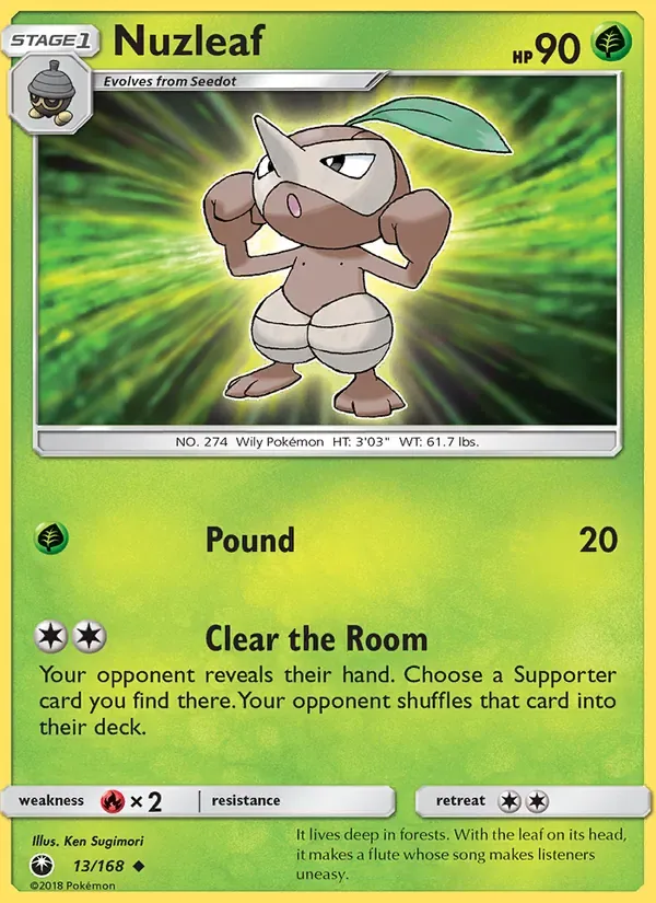 Nuzleaf, Celestial Storm
