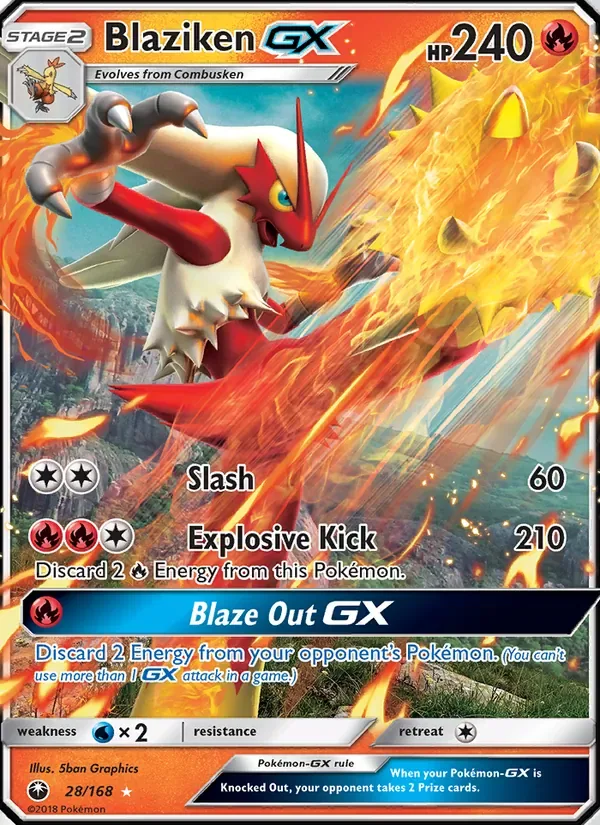 Blaziken GX, Celestial Storm