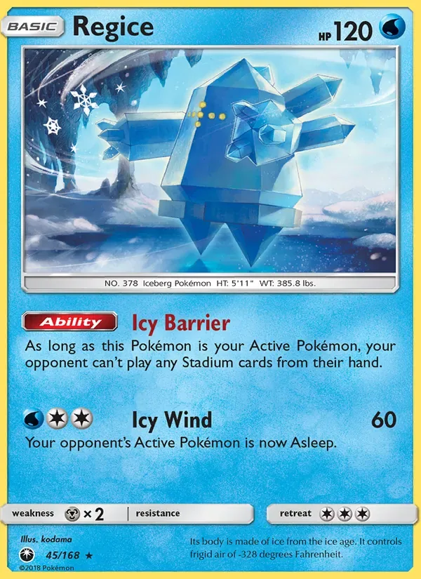 Regice, Celestial Storm
