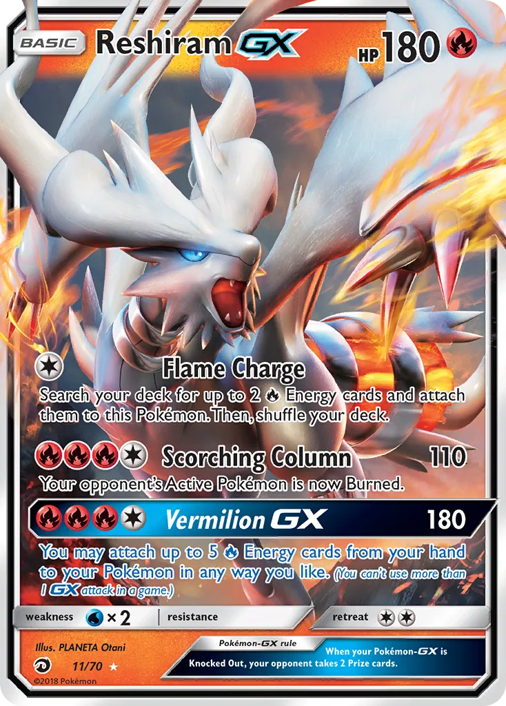 Reshiram-GX, Dragon Majesty