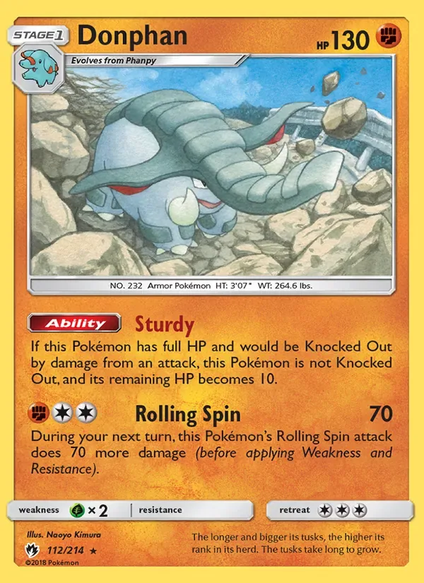 Donphan, Lost Thunder