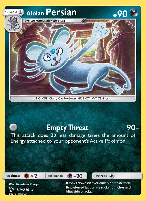 Alolan Persian, Lost Thunder