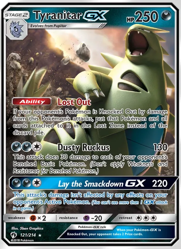 Tyranitar GX, Lost Thunder