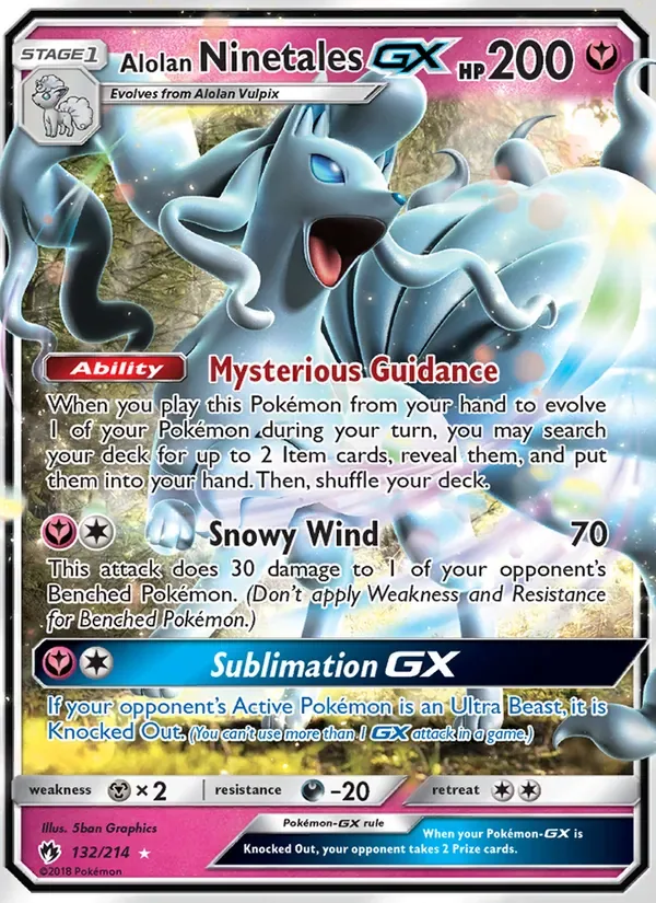 Alolan Ninetales GX, Lost Thunder