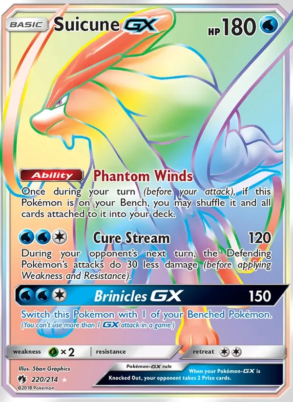 Suicune GX, Lost Thunder