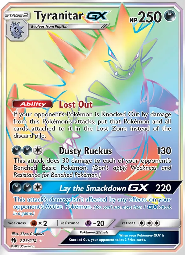 Tyranitar GX, Lost Thunder