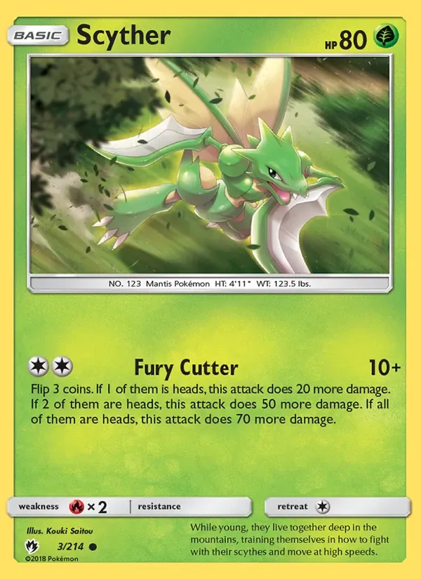 Scyther, Lost Thunder