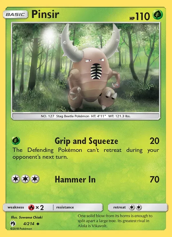 Pinsir, Lost Thunder
