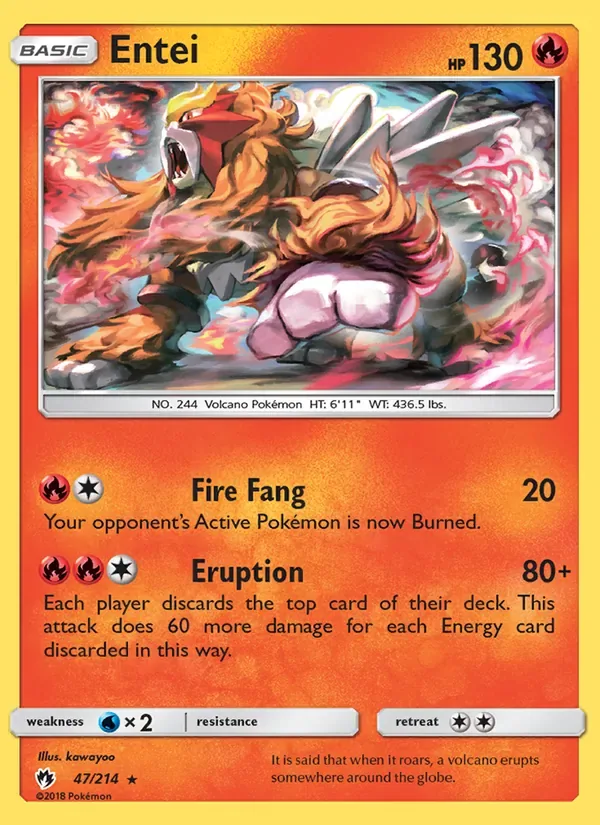Entei, Lost Thunder