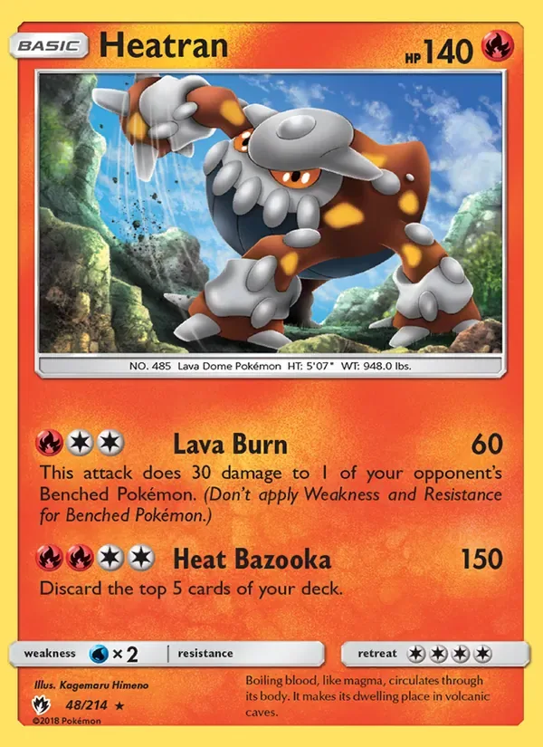 Heatran, Lost Thunder
