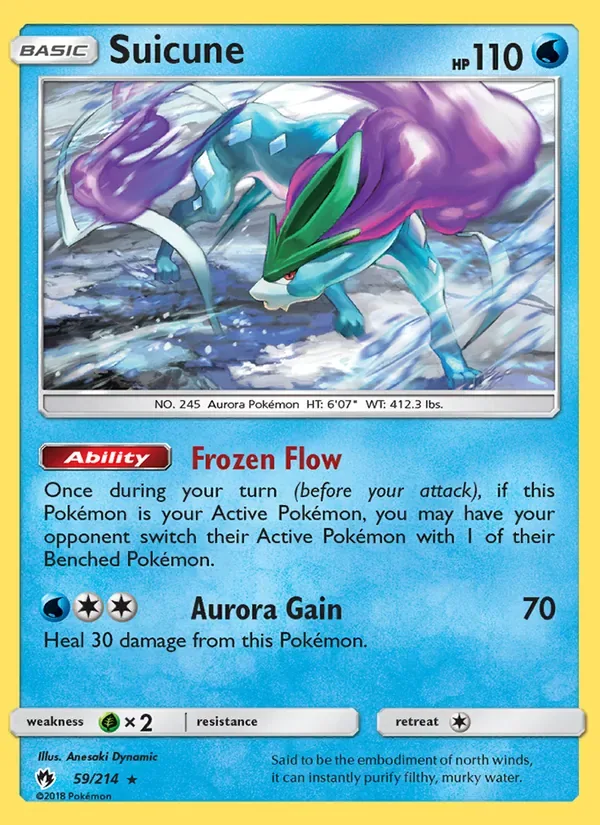 Suicune, Lost Thunder