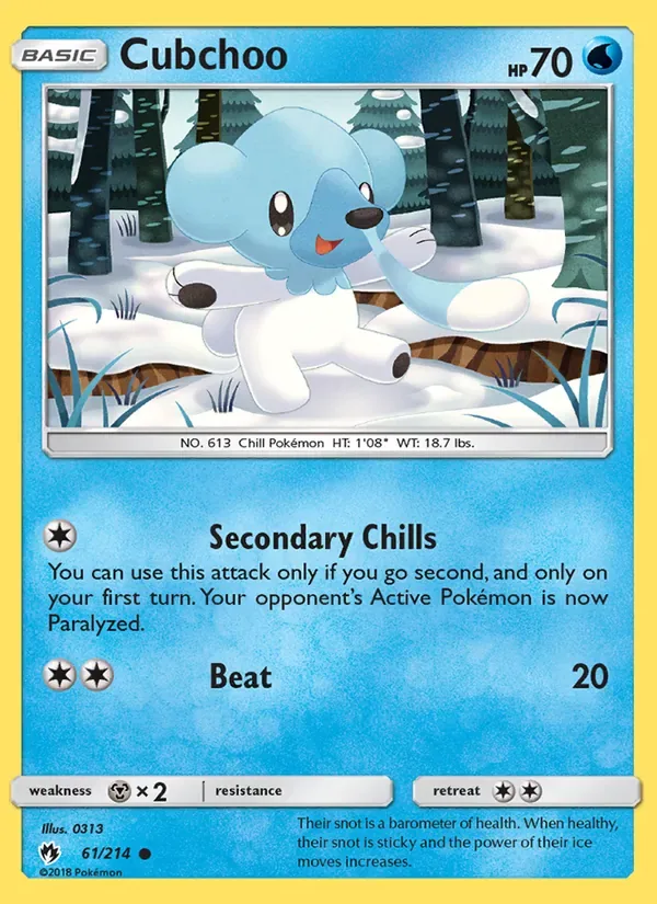 Cubchoo, Lost Thunder