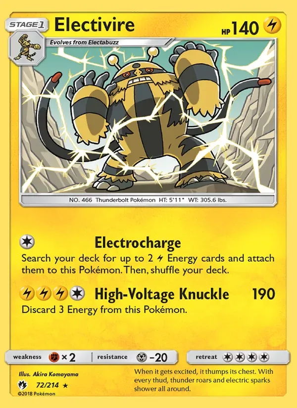 Electivire, Lost Thunder