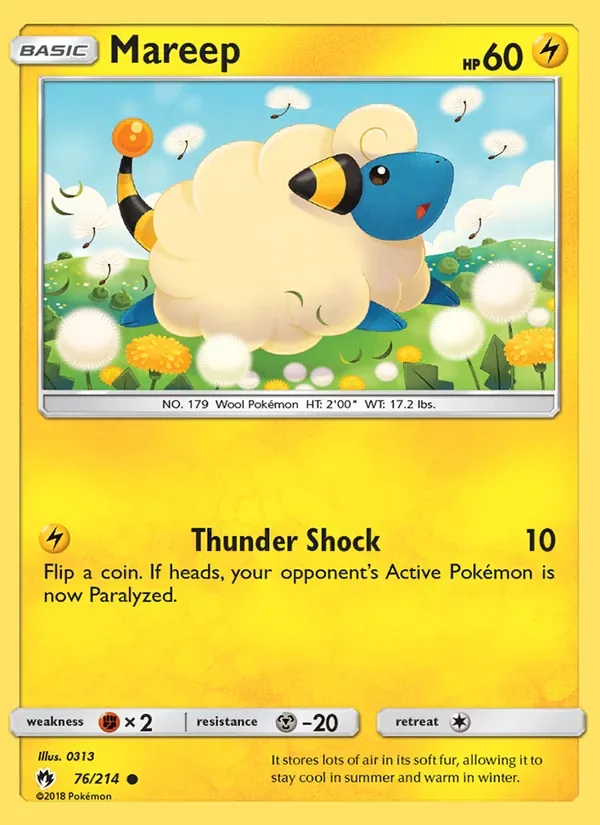 Mareep, Lost Thunder