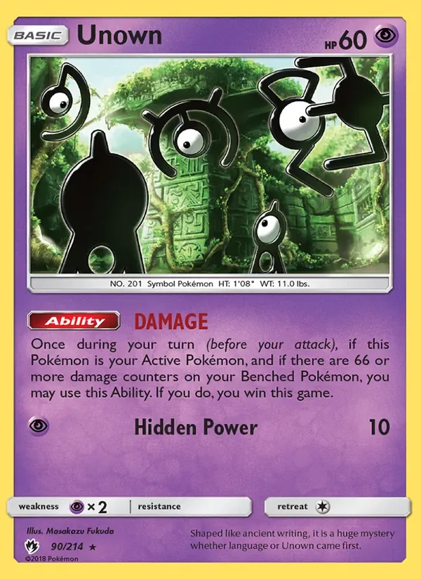 Unown, Lost Thunder