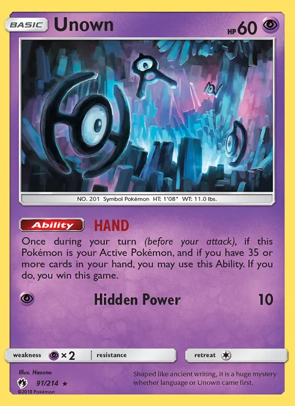 Unown, Lost Thunder