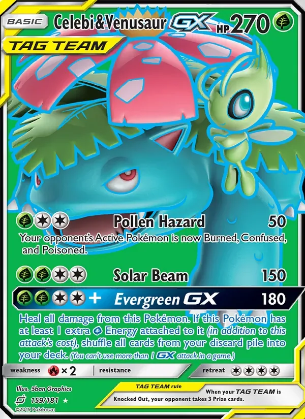 Celebi & Venusaur GX, Team Up