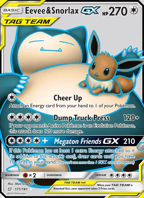 Eevee & Snorlax GX, Team Up