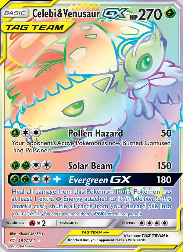 Celebi & Venusaur GX, Team Up