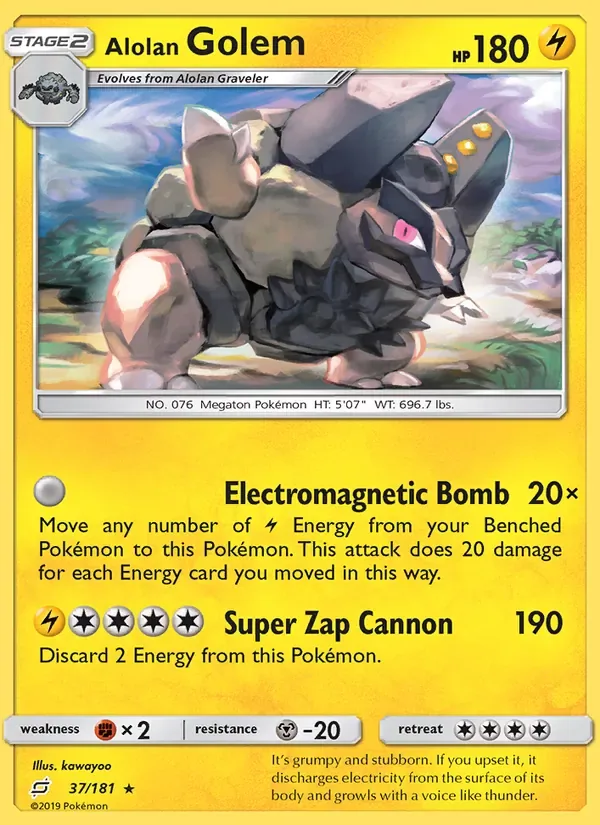 Alolan Golem, Team Up