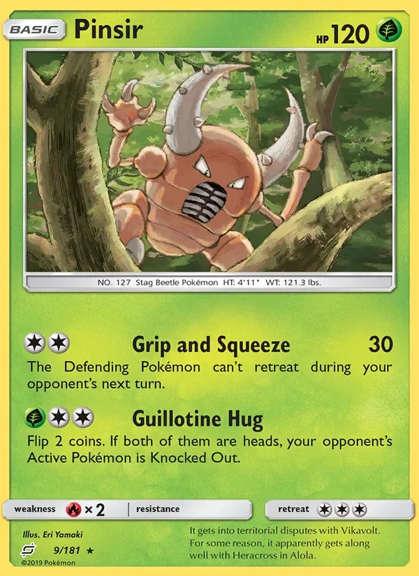 Pinsir, Team Up