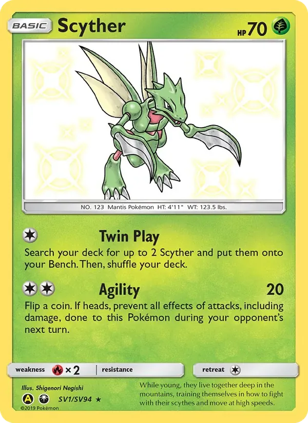 Scyther, Hidden Fates Shiny Vault