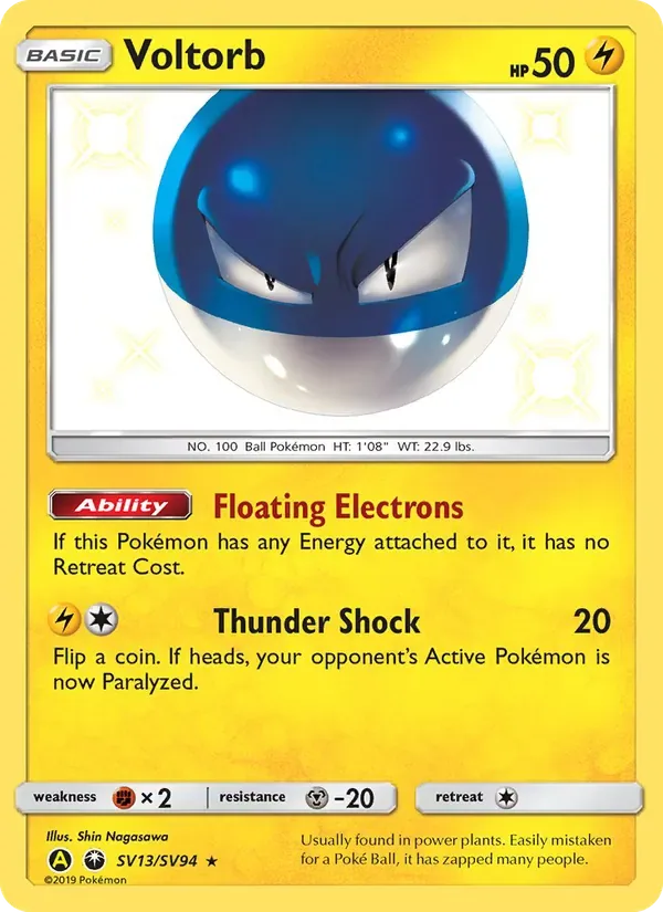 Voltorb, Hidden Fates Shiny Vault