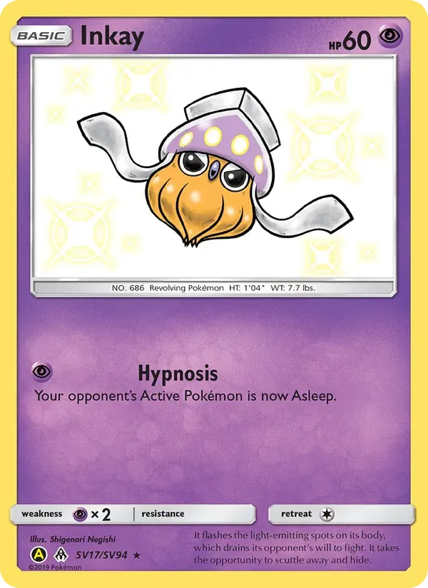 Inkay, Hidden Fates Shiny Vault