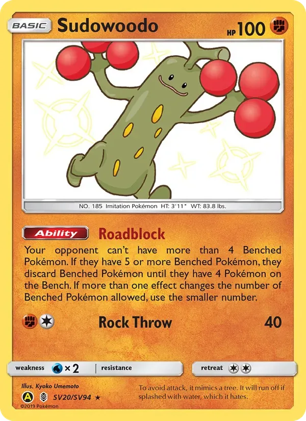 Sudowoodo, Hidden Fates Shiny Vault
