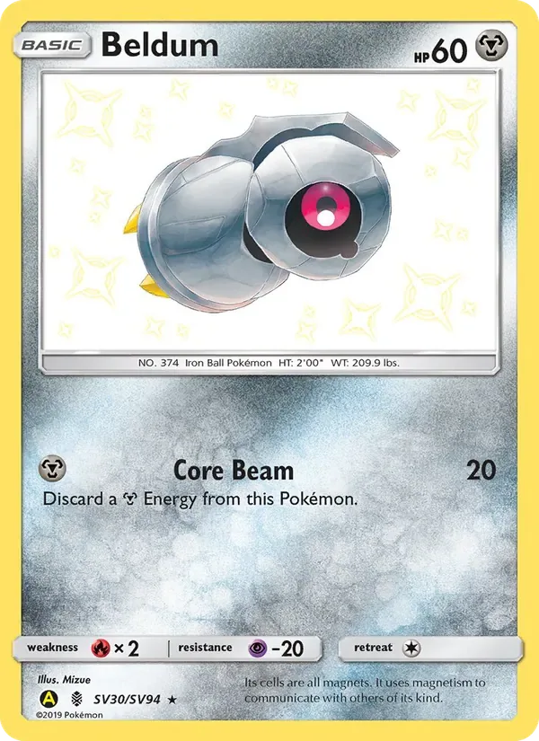 Beldum, Hidden Fates Shiny Vault
