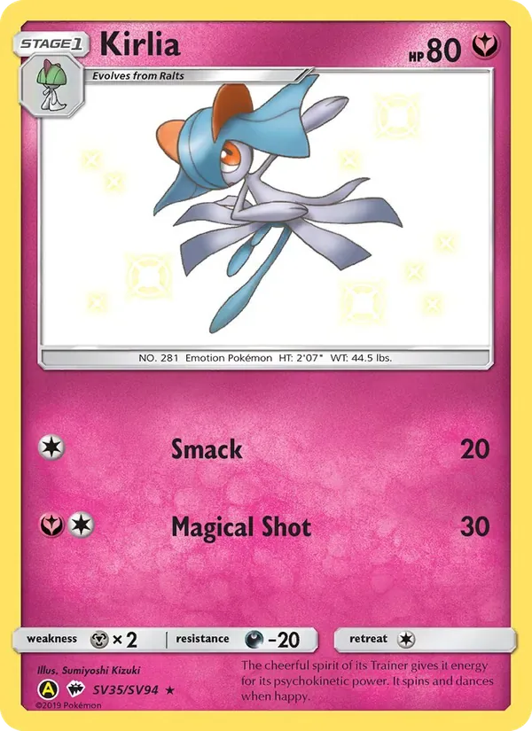 Kirlia, Hidden Fates Shiny Vault