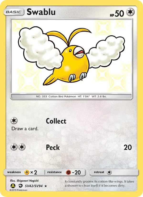 Swablu, Hidden Fates Shiny Vault