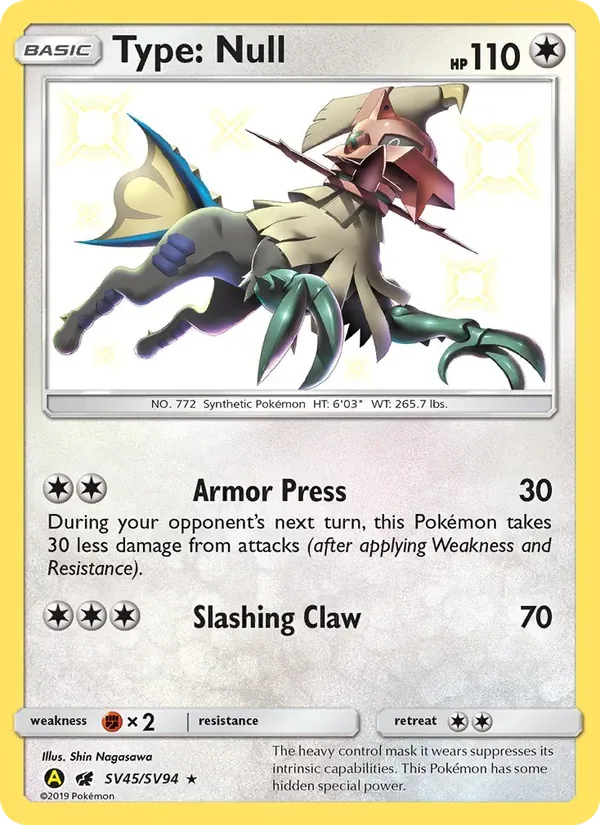 Type: Null, Hidden Fates Shiny Vault