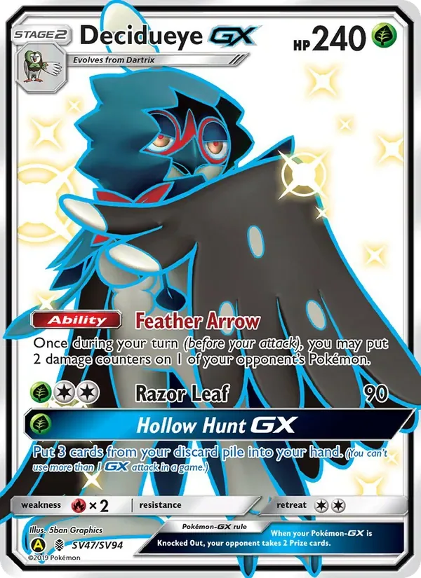 Decidueye-GX, Hidden Fates Shiny Vault
