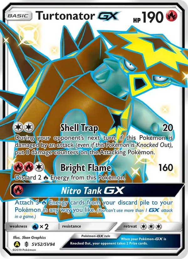 Turtonator-GX, Hidden Fates Shiny Vault