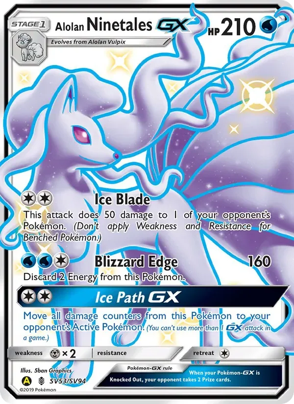 Alolan Ninetales-GX, Hidden Fates Shiny Vault